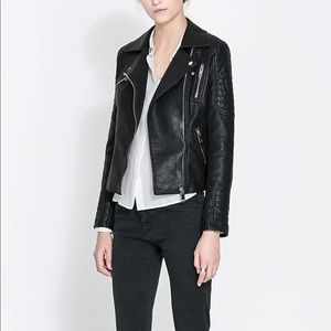 Zara leather jacket